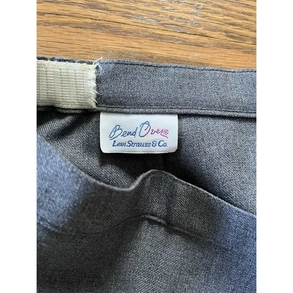 VTG Levis‎ Bend Over Skirt Womens 30 USA Pull On High Waist A-Line Career Retro - Picture 6 of 8